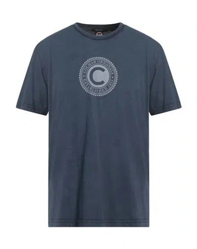 Colmar Man T-shirt Navy Size L Cotton In Blue