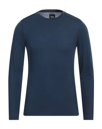 Colmar Man T-shirt Navy Size L Lyocell, Wool