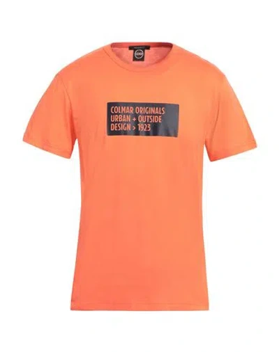 Colmar Man T-shirt Orange Size L Cotton