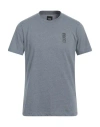 Colmar Man T-shirt Slate Blue Size L Polyester, Cotton In Blue