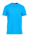 Colmar Man T-shirt Azure Size M Cotton, Elastane In Blue