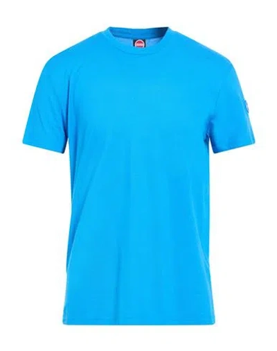 Colmar Man T-shirt Azure Size M Cotton, Elastane In Blue