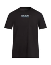 Colmar Man T-shirt Black Size L Polyester, Cotton In Pattern