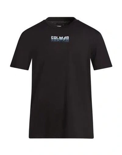 Colmar Man T-shirt Black Size L Polyester, Cotton In Pattern