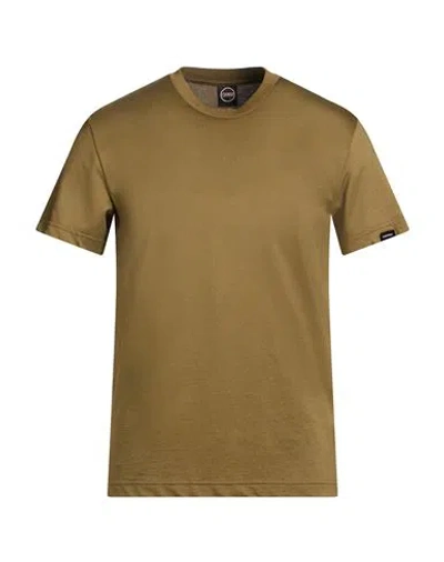 Colmar Man T-shirt Khaki Size L Cotton, Polyamide In Nude