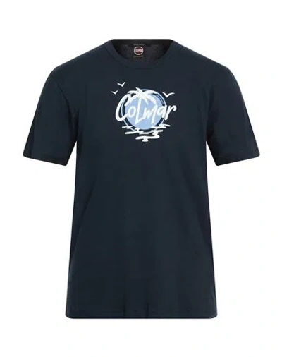 Colmar Man T-shirt Midnight Blue Size L Cotton