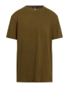 Colmar Man T-shirt Military Green Size Xxl Cotton