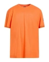 Colmar Man T-shirt Orange Size Xxl Cotton, Elastane