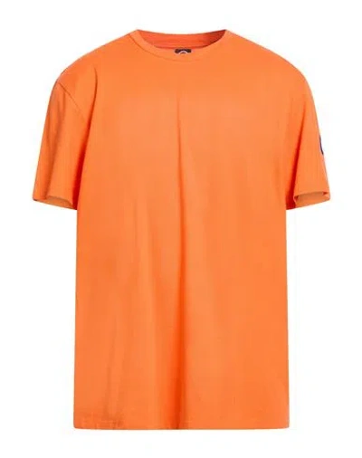Colmar Man T-shirt Orange Size Xxl Cotton, Elastane