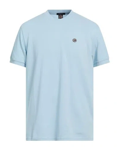 Colmar Man T-shirt Sky Blue Size L Cotton