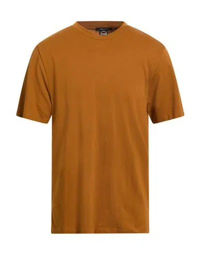 Colmar Man T-shirt Tan Size L Cotton In Brown