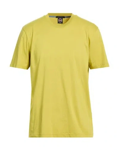 Colmar Man T-shirt Yellow Size L Cotton In Green