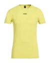 Colmar Man T-shirt Yellow Size L Polyester, Elastane In Green