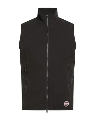 Colmar Man Vest Black Size 38 Polyester, Elastane