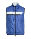 Colmar Man Vest Blue Size 44 Polyester In Blue