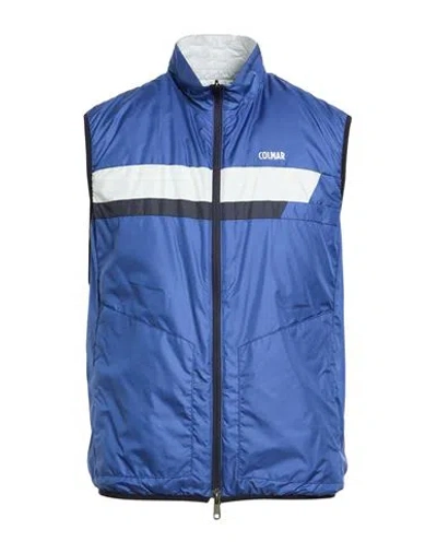 Colmar Man Vest Blue Size 44 Polyester