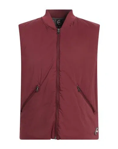 Colmar Man Vest Burgundy Size 40 Polyamide In Red