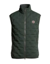 Colmar Man Vest Dark Green Size 42 Polyester, Elastane In Multi