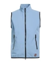 Colmar Man Vest Light Blue Size 46 Polyester, Elastane