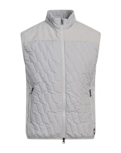 Colmar Man Vest Light Grey Size 44 Polyester, Elastane In Gray