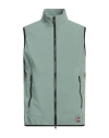 Colmar Man Vest Sage Green Size 44 Polyester, Elastane