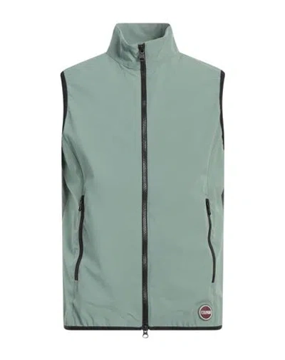 Colmar Man Vest Sage Green Size 44 Polyester, Elastane