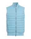 Colmar Man Vest Sky Blue Size 40 Polyamide In Blue