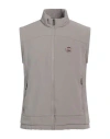 Colmar Man Vest Taupe Size 46 Polyester, Elastane In Gray