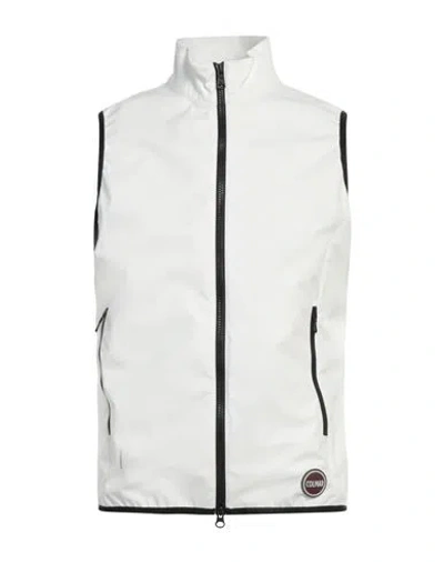 Colmar Man Vest White Size 40 Polyester, Elastane