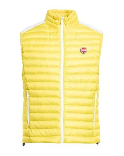 Colmar Man Vest Yellow Size 40 Polyester