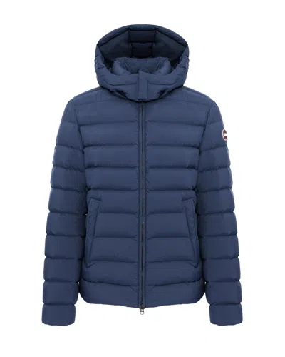 Colmar Matte Hooded Down Jacket In Blue