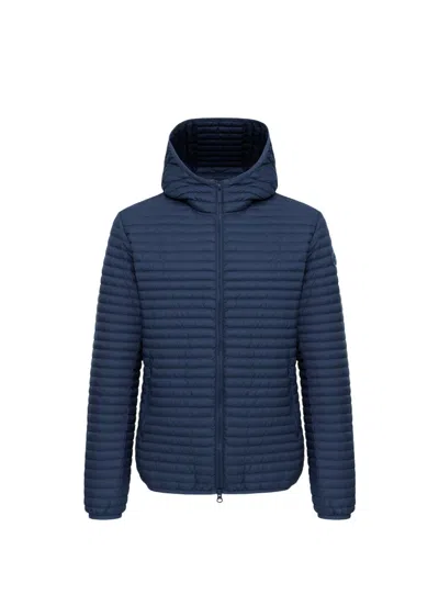 Colmar Men's Lightweight Quilted Down Jacket With Hood In Blue