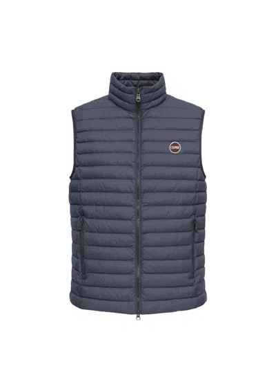 Colmar Men's Padded Quilted Nylon Sleeveless Vest In Blue