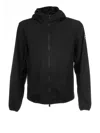 Colmar Mens Jacket With Hood In Waterproof Stretch Softshell In Nero