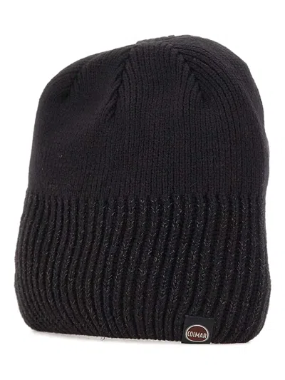 Colmar Metallic-thread Beanie Hat In Black