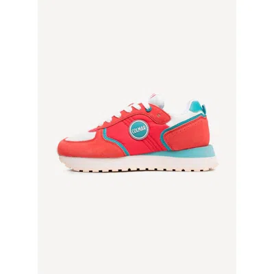 Colmar Multicolor Leather Low Top Sneakers In Red