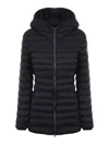 Colmar Originals Fitted Horizontal Quilted Down Jacket In Black