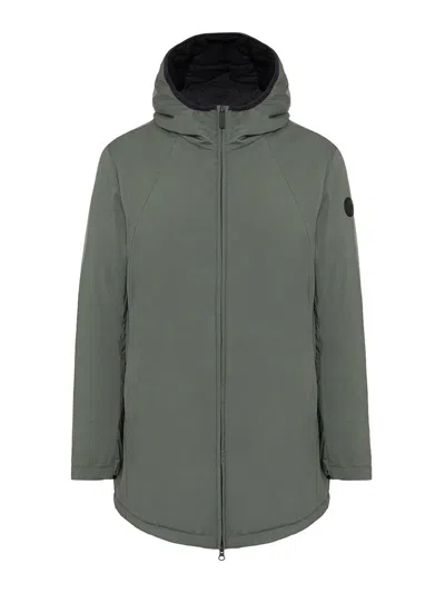Colmar Originals Long Stretch Green Jacket In Gray