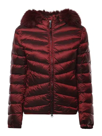 Colmar Originals Quilted Down Jacket With Faux Fur In Multi