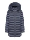 Colmar Originals Padded Short Coat With Faux Fur Hood In Multi