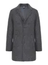 Colmar Originals Gray Melange Wool Blend Coat In Multi