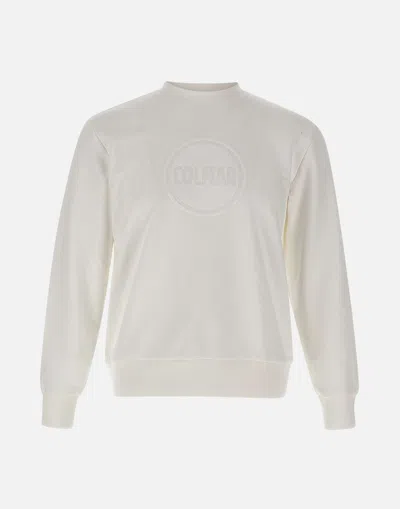 Colmar Originals Connective White Cotton Sweatshirt In Neutral
