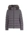 Colmar Originals Dove Gray Hooded Down Jacket In Gray