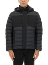 Colmar Originals Down Jacket With Detachable Hood In Black