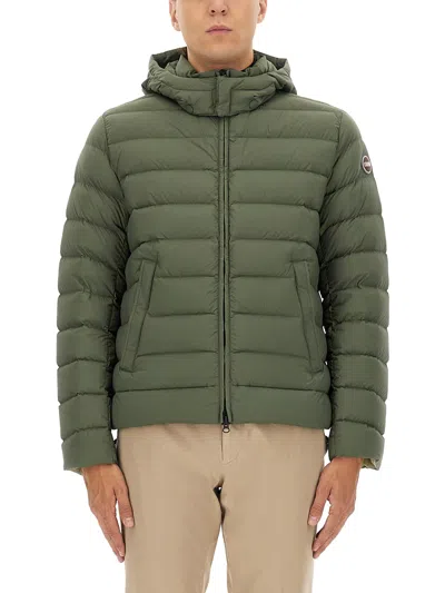 Colmar Originals Down Jacket With Detachable Hood In Green