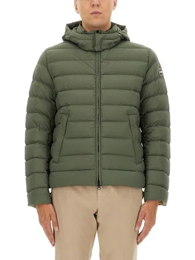 Colmar Originals Down Jacket With Detachable Hood In Green