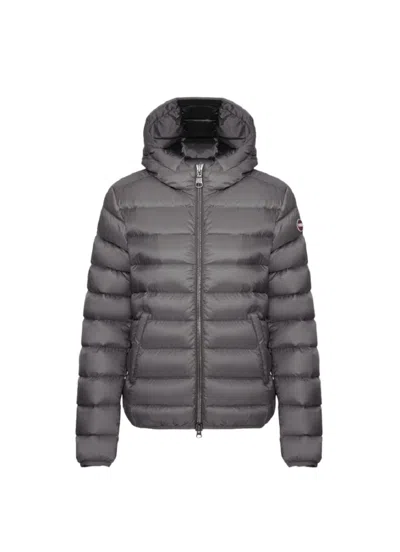 Colmar Originals Down Jacket With Fixed Hood In Grey