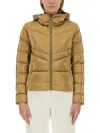 Colmar Originals Fitted Down Jacket With Hood In Gold