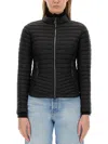 Colmar Originals Fitted Black Sports Jacket With Quilted Padding And Hood In Black