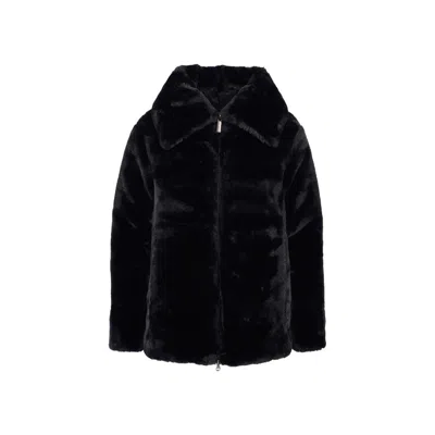 Colmar Originals Exuberance Reversible Faux Fur Jacket In Black